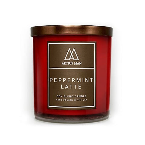 Soy Blend Wood Wick Candle - Peppermint Latte