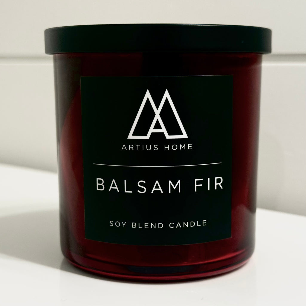 Balsam Fir Candle - Soy Blend - Wood Wick
