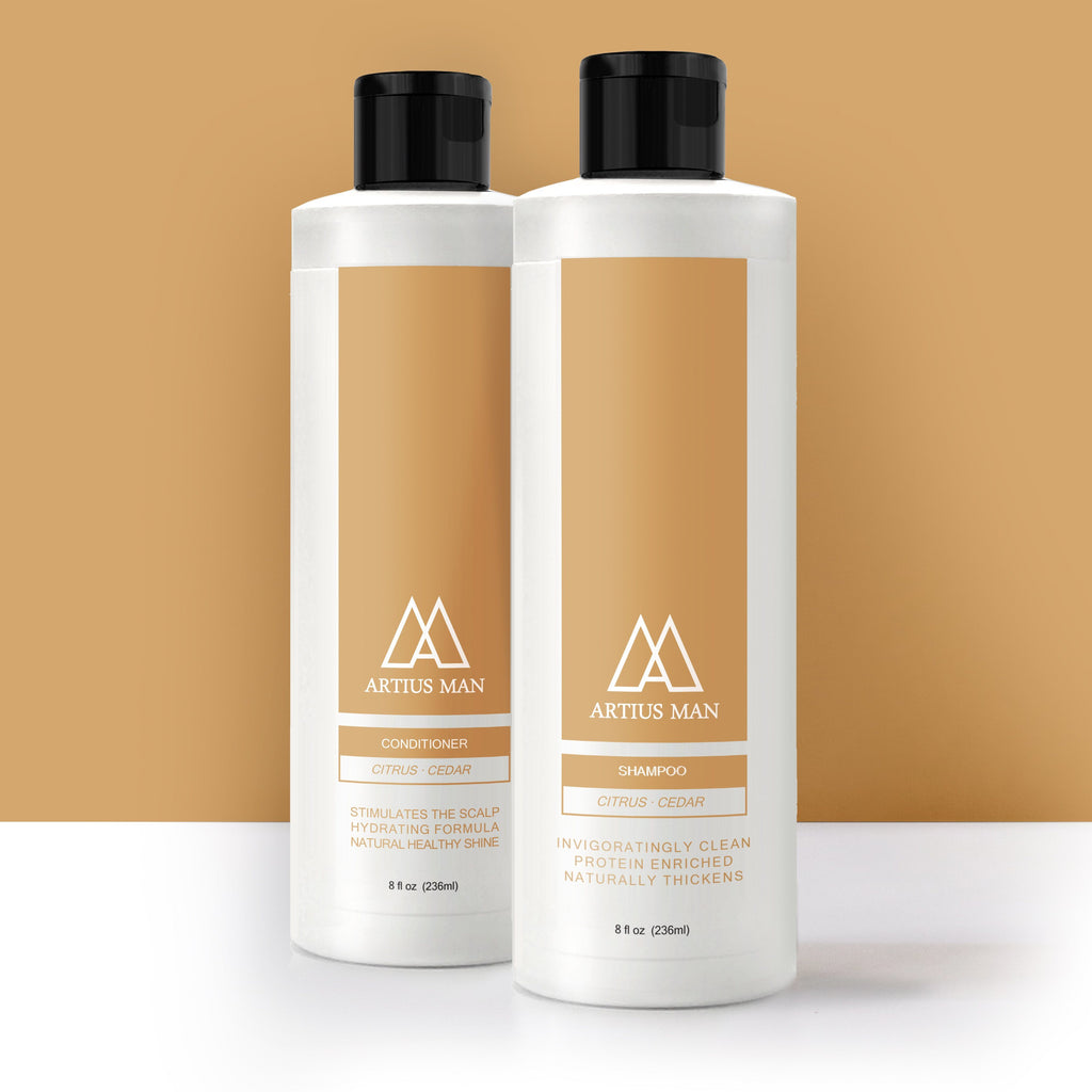 Shampoo & Conditioner Set - Citrus Cedar - Artius Man